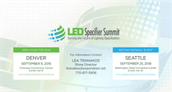 Desktop Screenshot of ledspecifiersummit.com